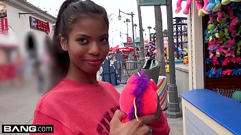 Barely legal ebony teen nia naccis tight pussy gets stretched