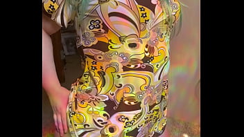 Joan day wears see through tights and flaunts curvy body