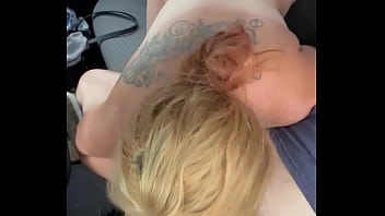 Pretty streetwalker deepthroats a dick in the backseat of a car and takes a huge facial at the end