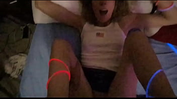 4th of july milf has many explosive orgasms and gets creampied