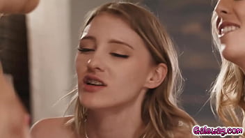 A promise to continue their friendship while having a hot threesome sex