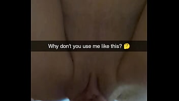 Wife smokes and cheats while home alone and cucks her husband on snapchat cumslut can't stop cumming