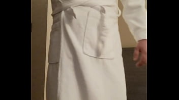 Hard cock teaser towel dance