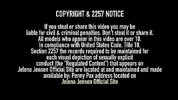 Busty brunette jelena jensen rubs her clit & pussy lips outdoors