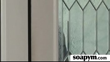 Masseuse strokes a huge cock and tastes the cum 13