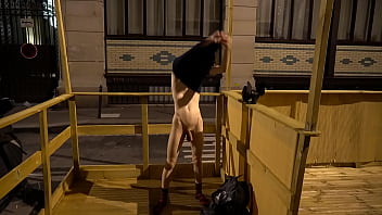 He Really Loves To Get Naked In Pup Davey On Street Of Paris thumbnail
