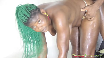 Ebony amateur doggystyle