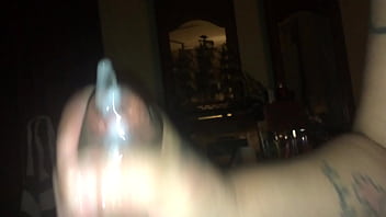 Stroking dick for cum