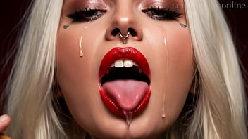 Smoking fetish ai movie red lipstick