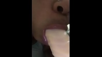 Vicky hylton test gagging new white cock before the pool
