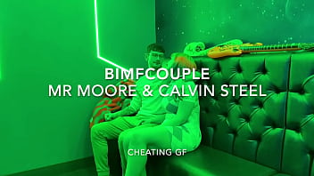 Cheating gf fucks two strangers before bf joins foursome