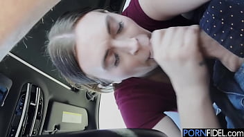 She asked me to stop the car so she could suck me off