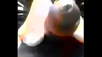 Toes massages cock