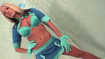 Great body blonde cunt doing striptease