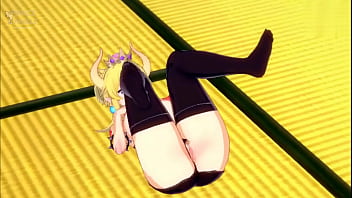 Bowsette is horny and impatient to start fucking on the floor