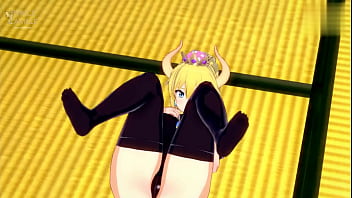 Bowsette is horny and impatient to start fucking on the floor