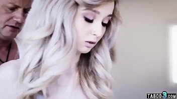 Petite blondie banged by old perverted