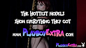 Passionate red milf muse reveals her big natural boobs