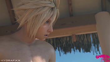 Ff tifa aerith and cloud are enjoying beach party Ff tifa aerith and cloud are enjoying beach party