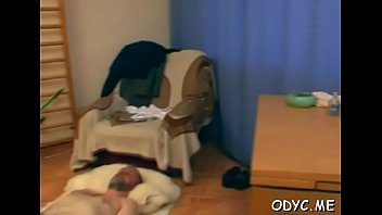 Babe gets bushy twat stuffed