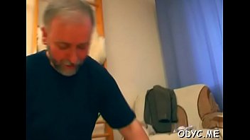 Babe gets bushy twat stuffed