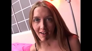 Angelica lane cute tall skinny blue eyed girl big cock pov blowjob and cum facial