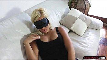 Teen stepsis sucks off while blindfolded and gets pounded Teen stepsis sucks off while blindfolded and gets pounded