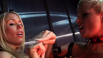 Eva angelina has hot orgies in her neon dungeon