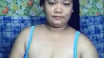 Busty asian milf rubs her pussy on webcam