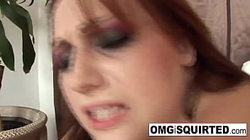 Sexy babe squirts hard