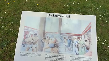 I found myself in a roman exercise hall on my run this morning i'm now heading for coventry to pick up teddy bears and sh