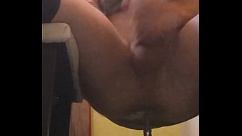 A hot twink cums multiple times while getting hard with a dildo then he destroys his ass until it prolapses