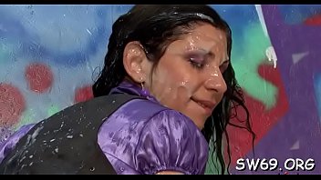 Snatch licked and slimed