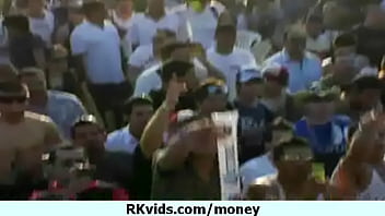 Desperate teen naked in public and fucks to pay rent 12