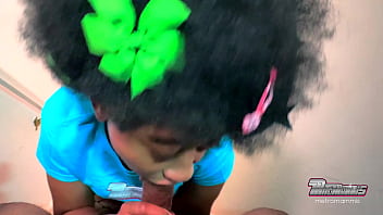 Sexy burglar takes a wet throat inspection