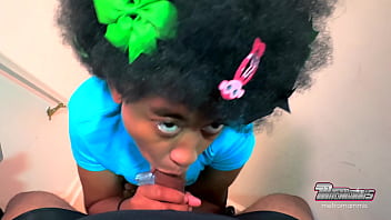 Sexy burglar takes a wet throat inspection