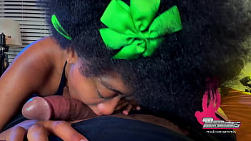 Sexy burglar takes a wet throat inspection