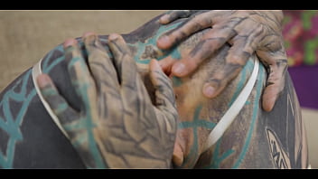 Tatted slut fucked deep in the ass only