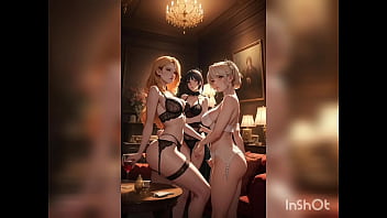 Animated babes filled with cum