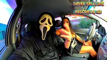 Linda bbw é fodida com força por intruso tarado no halloween