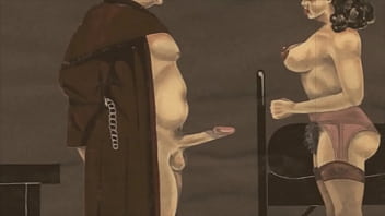 Retro erotic illustration