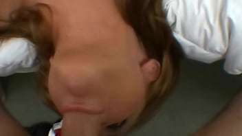 Rubbing a dick in her face