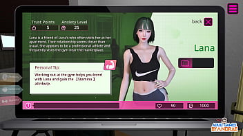 Ep2 lesbian show with luna and mion female anchor next door