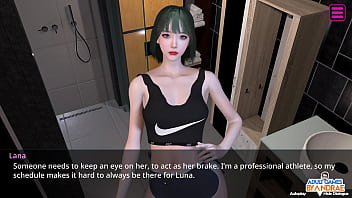 Ep2 lesbian show with luna and mion female anchor next door