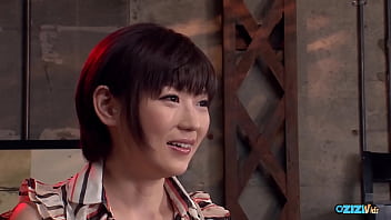 A slender asian female exhibits a high degree of submissiveness and endures much teasing and sexual activity