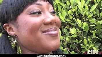 Interracial black slut hardcore group facial 5