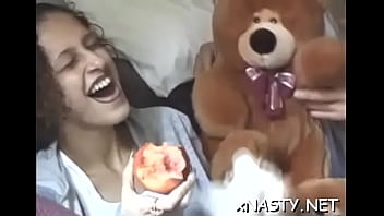 Great looking brunette girl nilma caressed tenderly