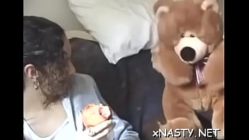 Great looking brunette girl nilma caressed tenderly