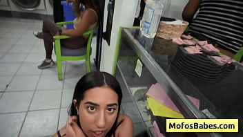 Slutty teenager gives wet blowjob in public place and suck it hard Slutty teenager gives wet blowjob in public place and suck it hard