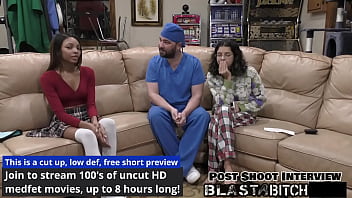 Solana spits out doctor's load so he fucks & blasts her with cum